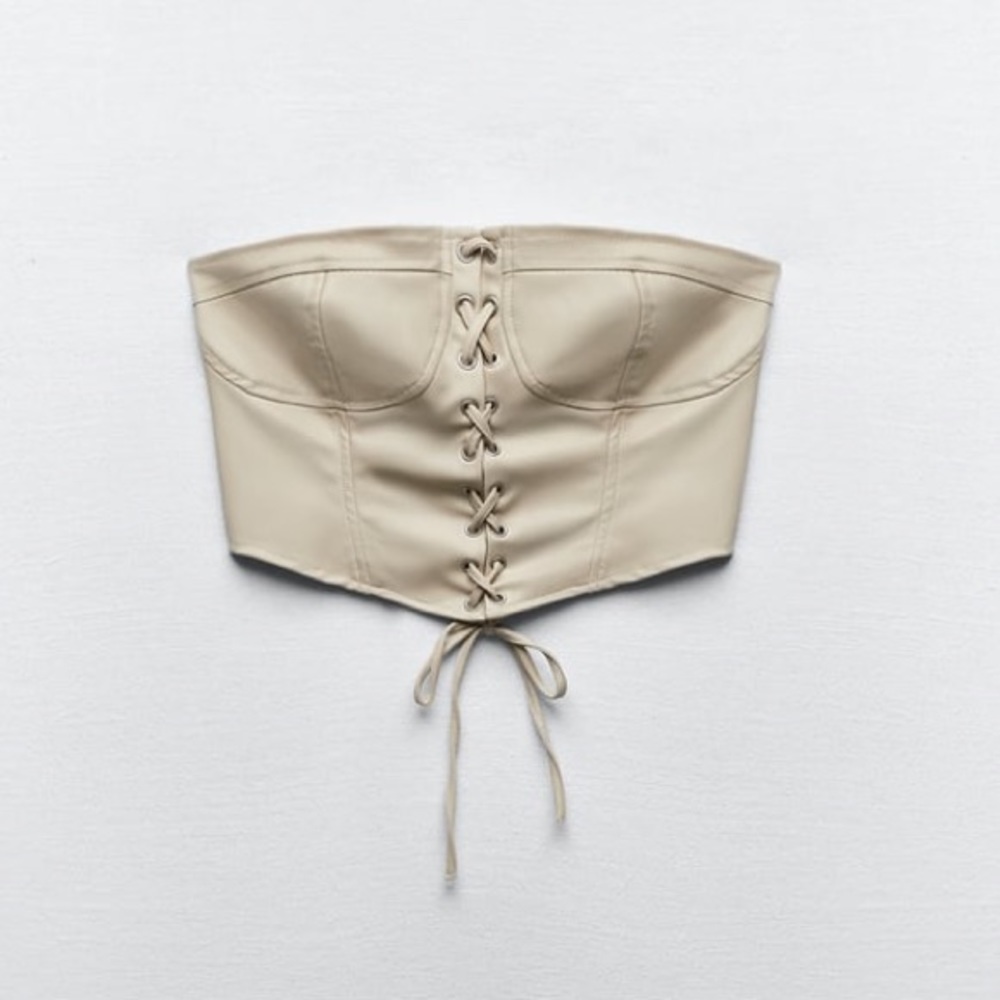 FAUX LEATHER CORSET